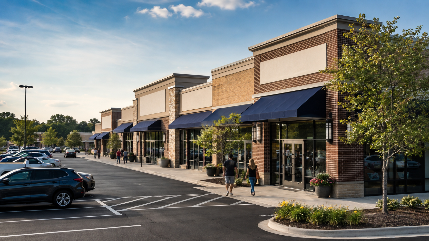 Representative retail center property exterior